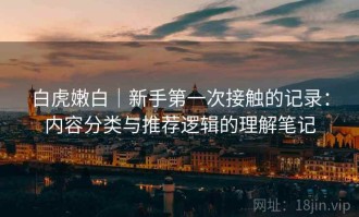 白虎嫩白｜新手第一次接触的记录：内容分类与推荐逻辑的理解笔记