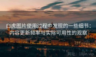 白虎图片使用过程中发现的一些细节：内容更新频率与实际可用性的观察
