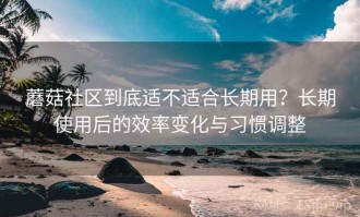 蘑菇社区到底适不适合长期用？长期使用后的效率变化与习惯调整