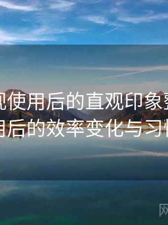 天美影视使用后的直观印象整理：长期使用后的效率变化与习惯调整