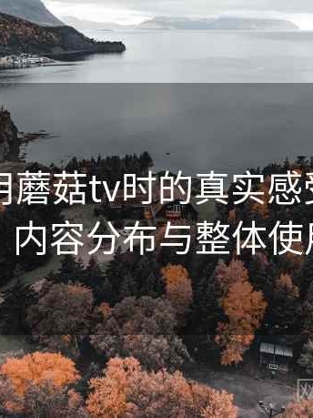第一次用蘑菇tv时的真实感受：访问方式、内容分布与整体使用感受