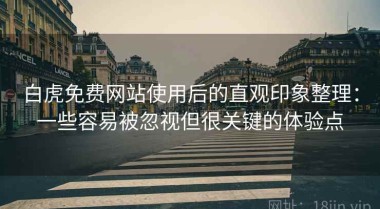 白虎免费网站使用后的直观印象整理：一些容易被忽视但很关键的体验点