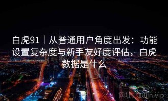 白虎91｜从普通用户角度出发：功能设置复杂度与新手友好度评估，白虎数据是什么