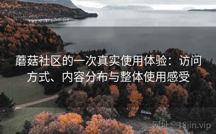 蘑菇社区的一次真实使用体验：访问方式、内容分布与整体使用感受