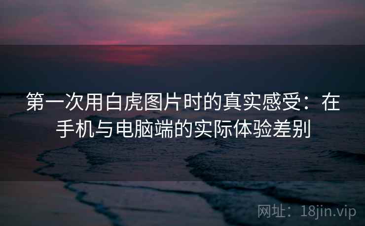 第一次用白虎图片时的真实感受:在手机与电脑端的实际体验差别 第一次用白虎图片时的真实感受:在手机与电脑端的实际体验差别