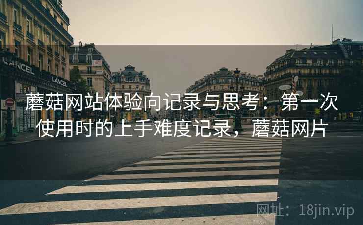 蘑菇网站体验向记录与思考：第一次使用时的上手难度记录，蘑菇网片