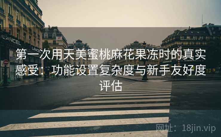 第一次用天美蜜桃麻花果冻时的真实感受:功能设置复杂度与新手友好度评估 第一次用天美蜜桃麻花果冻时的真实感受:功能设置复杂度与新手友好度评估