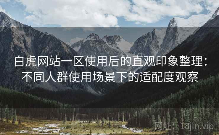 白虎网站一区使用后的直观印象整理：不同人群使用场景下的适配度观察